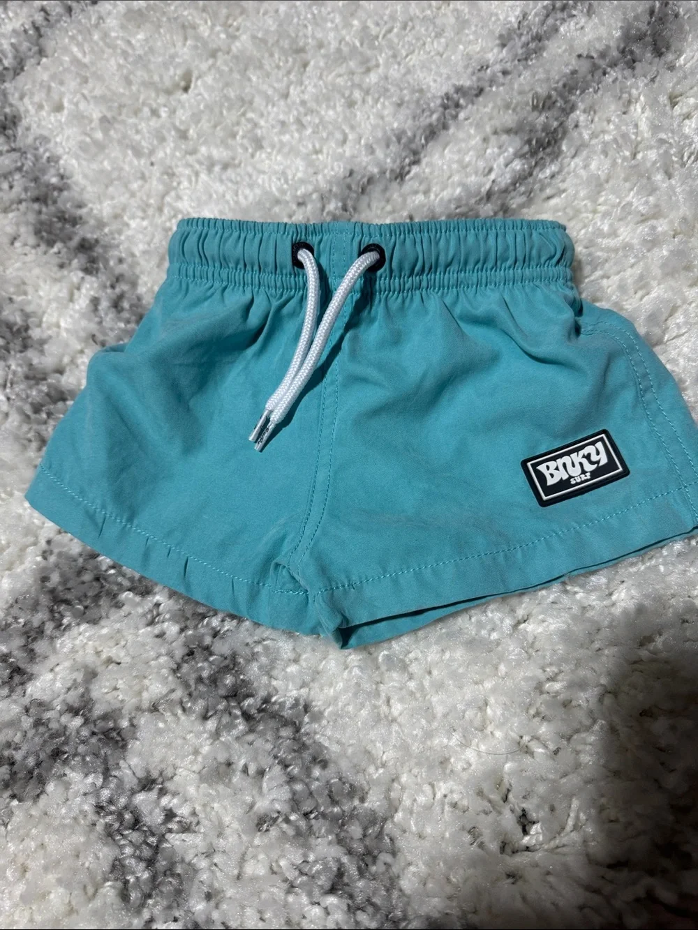 Binky Bro Teal Kids Swim Shorts with Drawstring